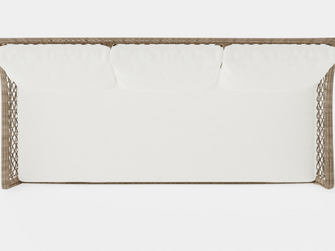 Marbella sofa vintage 3 seat Modello 3D