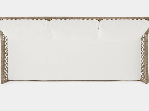 Marbella sofa vintage 3 seat 3D Model