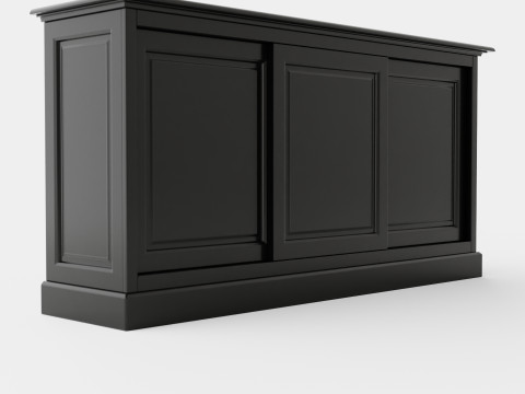 Marthas sideboard black 3D Model