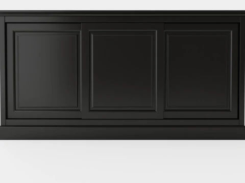 Marthas sideboard black 3D Model
