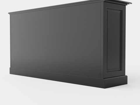 Marthas sideboard black 3D Model
