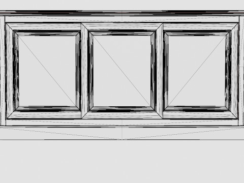 Marthas sideboard black 3D Model