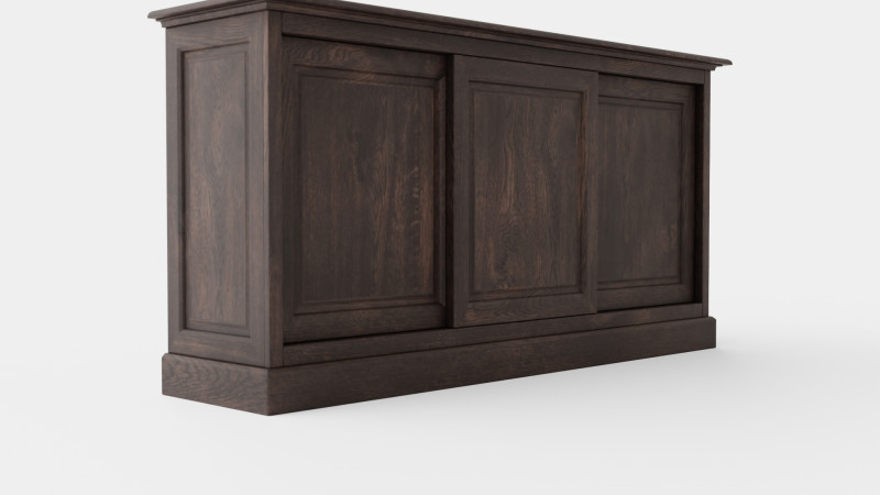 Marthas sideboard wenge Modello 3D .c4d .max .obj .3ds .fbx .stl .blend 
