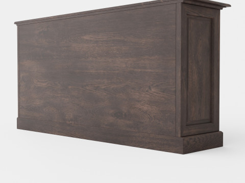 Marthas sideboard wenge Modello 3D