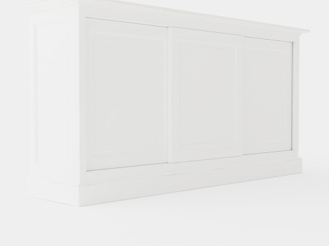 Marthas sideboard white 3D 模型