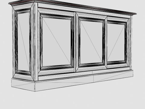 Marthas sideboard white Model 3D