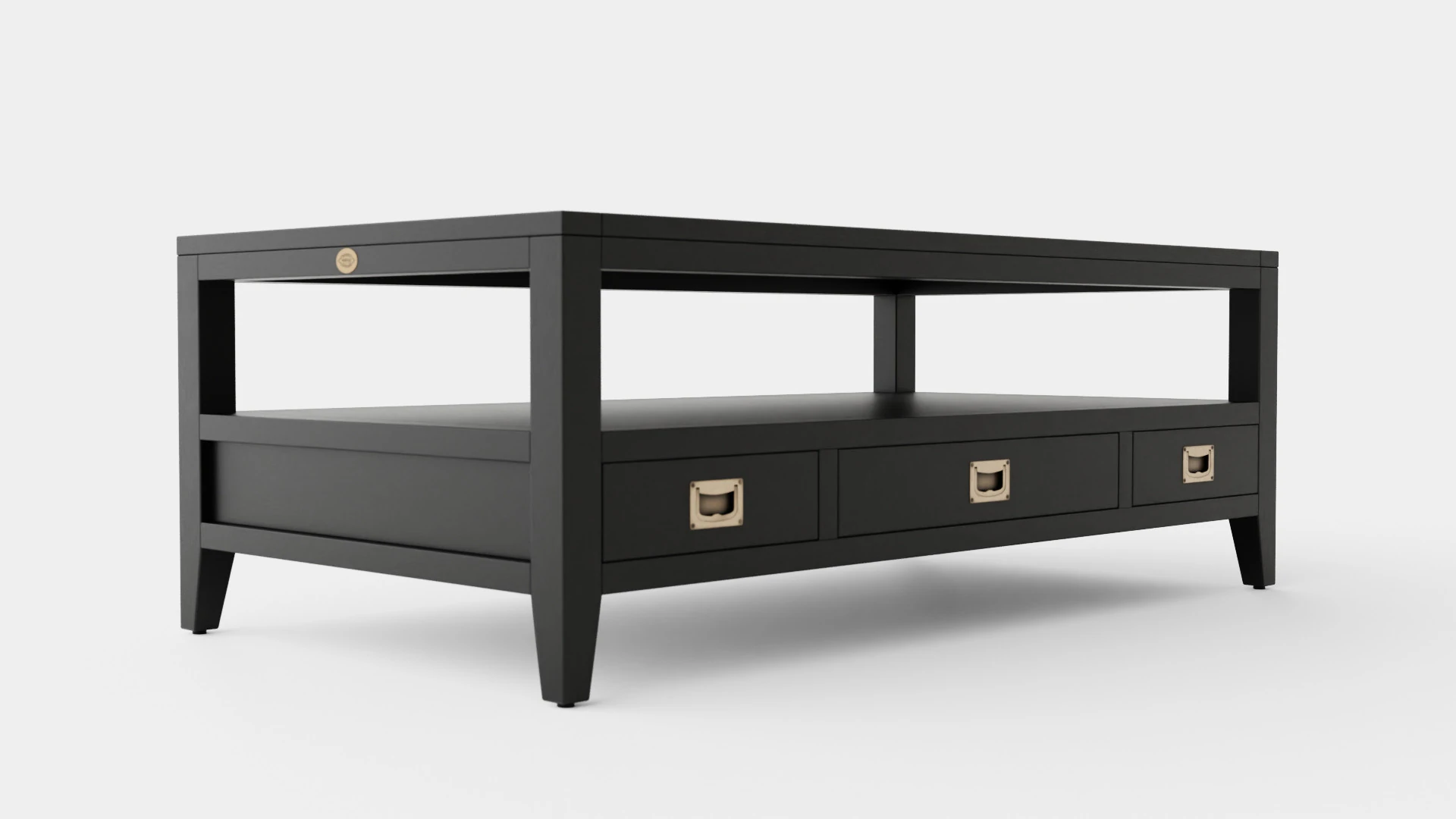 Martino coffee table black 3D Model .c4d .max .obj .3ds .fbx .stl .blend 