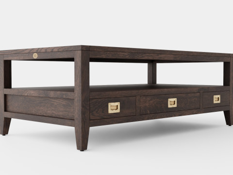 Martino coffee table wenge 3D Model