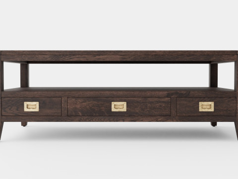 Martino coffee table wenge 3D Модель