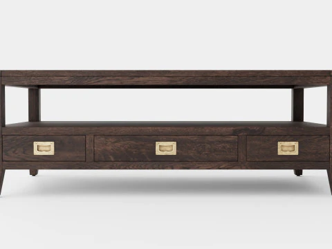 Martino coffee table wenge 3D Model