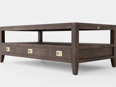 Martino coffee table wenge 3D Model
