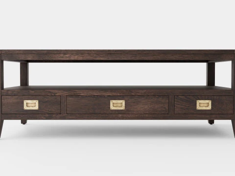 Martino coffee table wenge 3D Model
