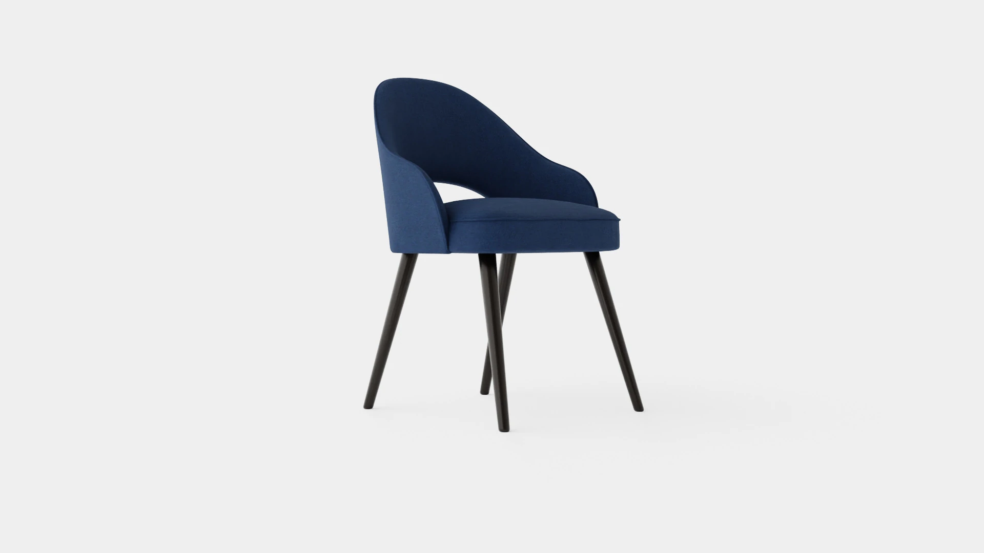 Milano dining chair indigo 3D Model .c4d .max .obj .3ds .fbx .stl .blend 
