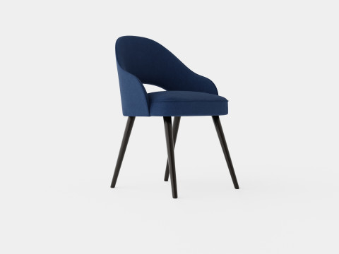 Milano dining chair indigo 3D मॉडल