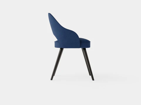 Milano dining chair indigo 3D Model