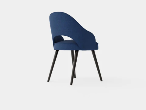 Milano dining chair indigo 3D Model