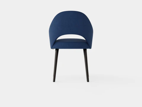 Milano dining chair indigo 3D Model
