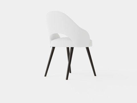 Milano dining chair off white 3D Model
