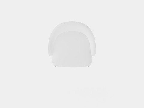Milano dining chair off white 3D Model