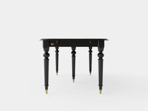 Modus dining table black 3D Model