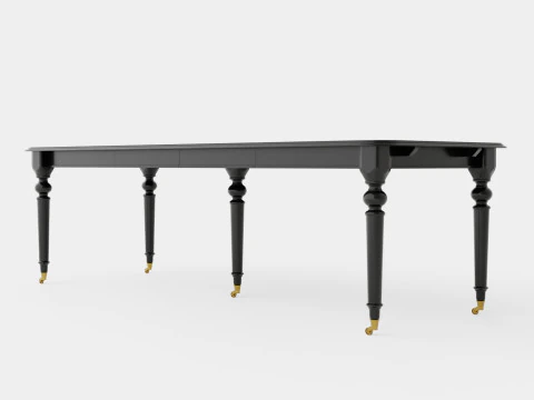 Modus dining table black 3D Model