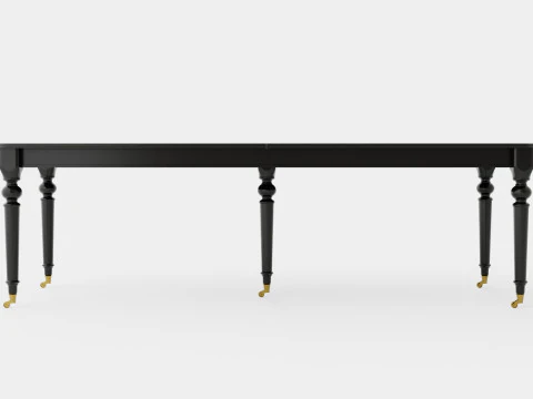 Modus dining table black 3D Model