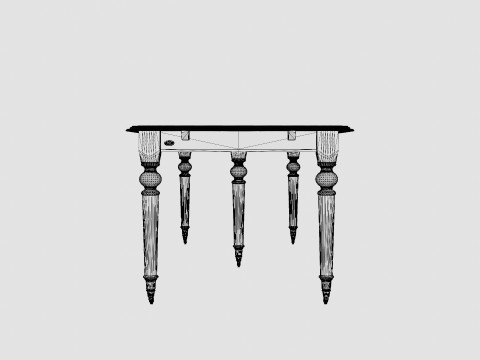 Modus dining table black 3D मॉडल