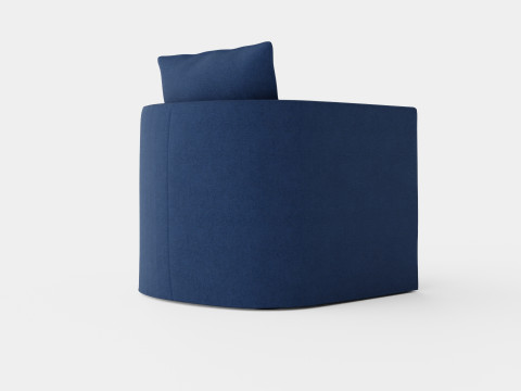 Monroe armchair indigo 3D Model