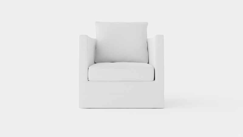 Monroe armchair off white 3D मॉडल .c4d .max .obj .3ds .fbx .stl .blend 