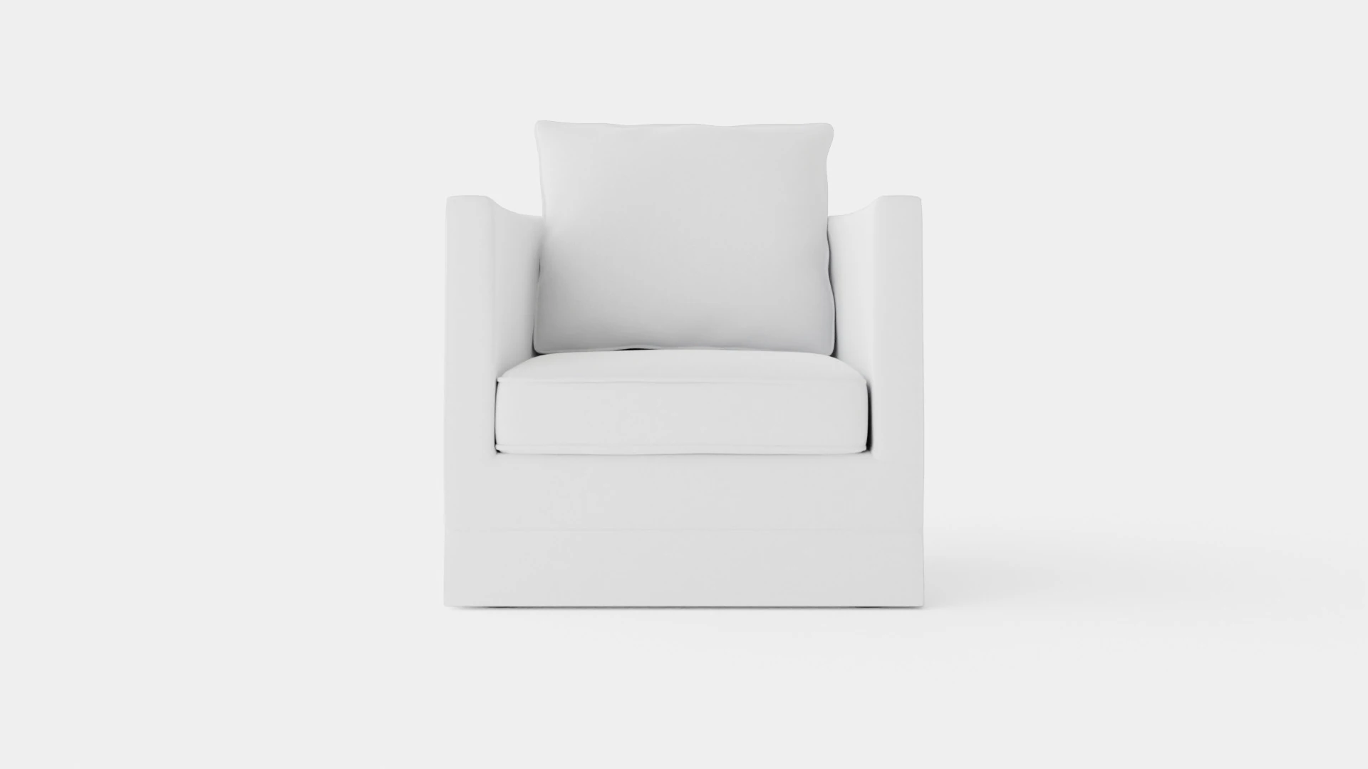 Monroe armchair off white 3D Model .c4d .max .obj .3ds .fbx .stl .blend