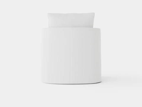 Monroe armchair off white 3D Model