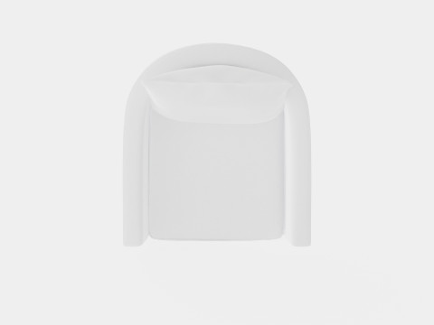 Monroe armchair off white 3D मॉडल