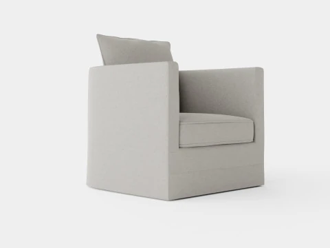Monroe armchair sand 3D Model