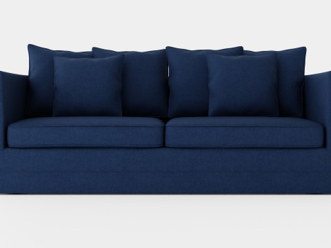 Monroe sofa indigo 3D Model