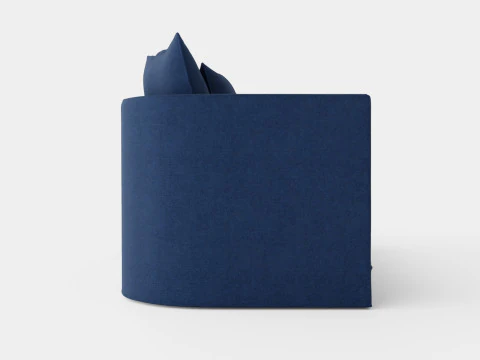 Monroe sofa indigo 3D Model