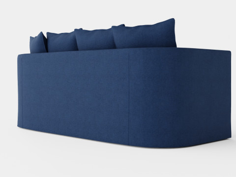 Monroe sofa indigo 3D मॉडल