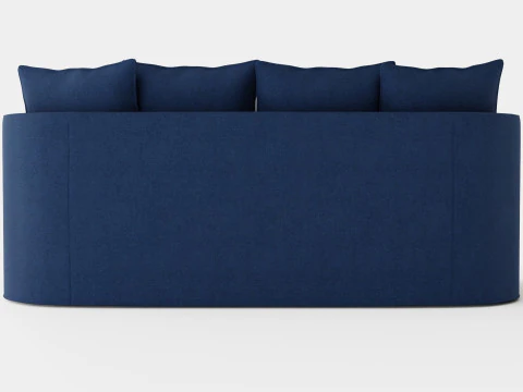 Monroe sofa indigo 3D Model