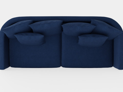 Monroe sofa indigo 3D मॉडल