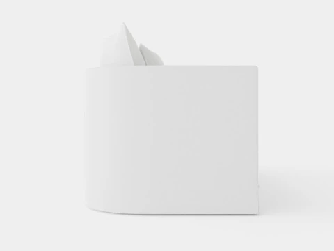 Monroe sofa off white 3D Model