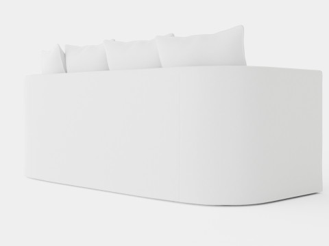 Monroe sofa off white 3D मॉडल