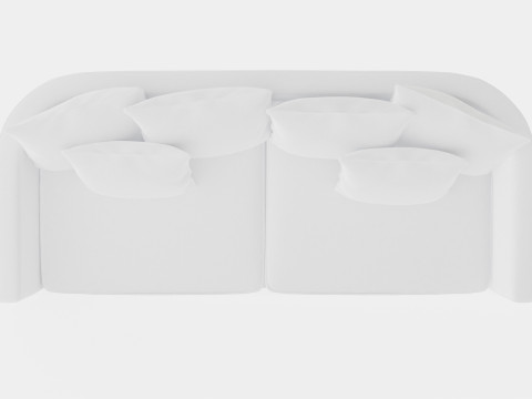 Monroe sofa off white 3D मॉडल