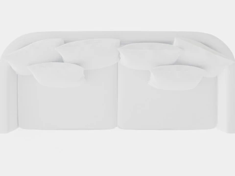 Monroe sofa off white 3D Model