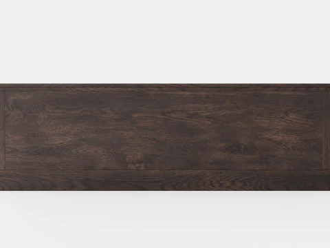 Montauk media bench wenge 3D Model