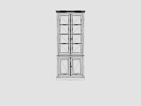 Nantucket display cabinet English Modelo 3D