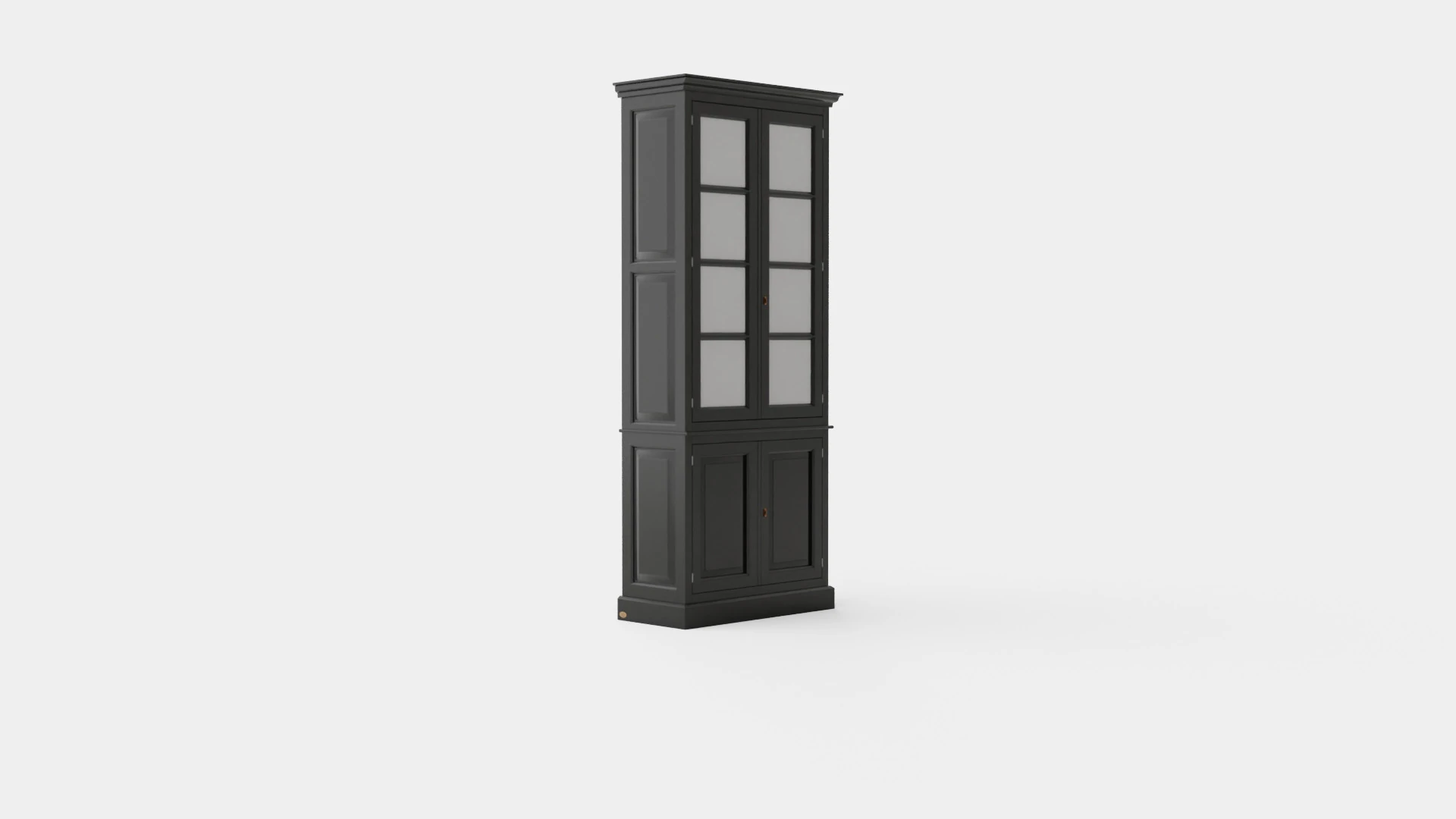 Nantucket display cabinet black 3D Model .c4d .max .obj .3ds .fbx .stl .blend