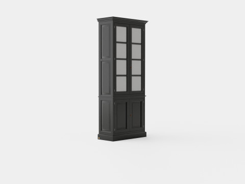 Nantucket display cabinet black 3D 模型