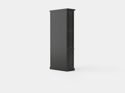 Nantucket display cabinet black 3D Model