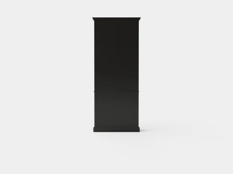 Nantucket display cabinet black 3D Model