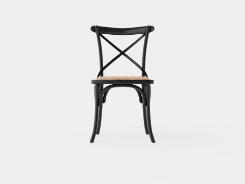 Cross dining chair black Modelo 3D