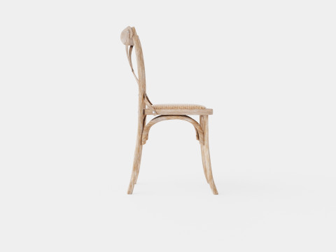 Cross dining chair drifted oak 3D मॉडल